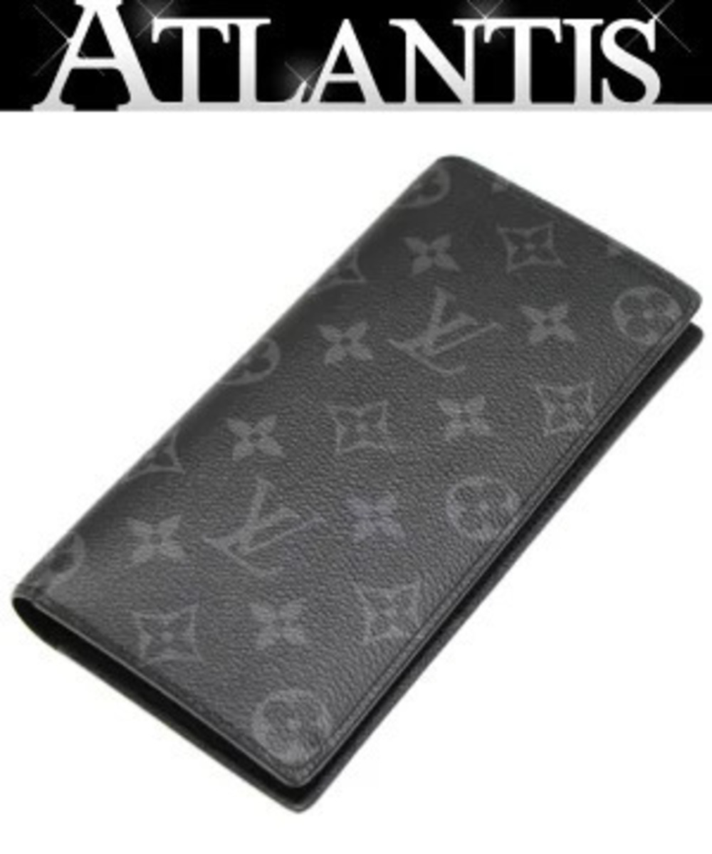 Louis Vuitton Portefeuille Brazza bi fold long wallet Monogram Eclipse Black